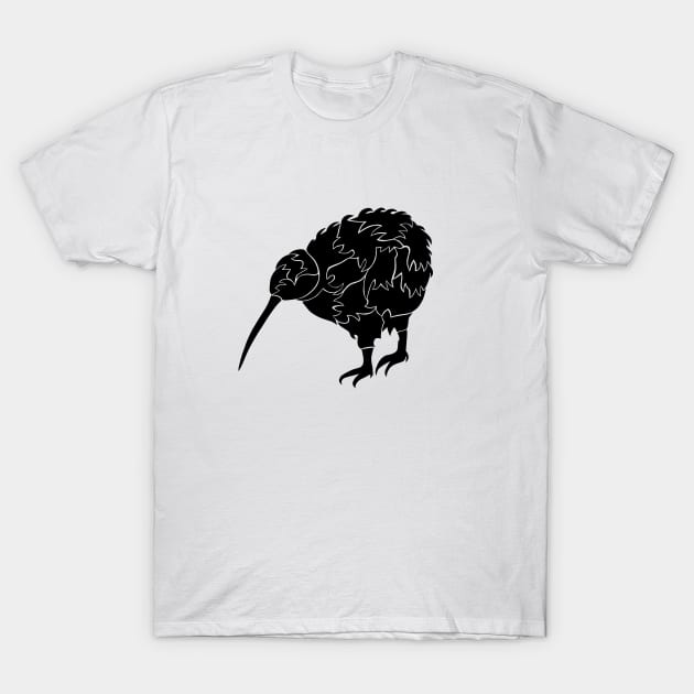 Kiwi Bird T-Shirt by D_Machine